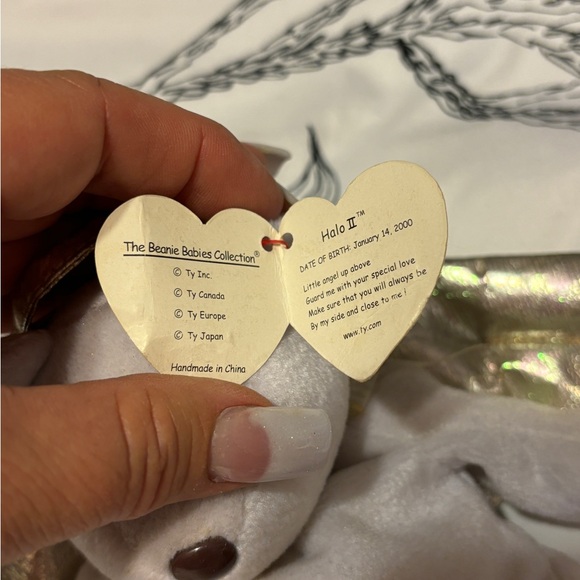 TY Beanie Baby 2000 Halo II 2 Bear- RARE BROWN NOSE AND TAG ERRORS - Picture 5 of 5